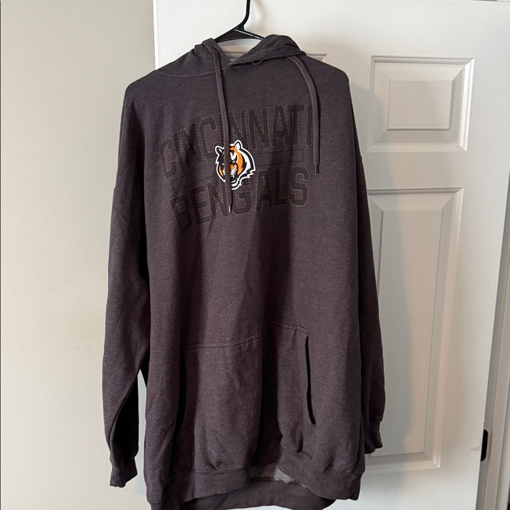 Majestic Cincinnati Bengals Charcoal Hoodie